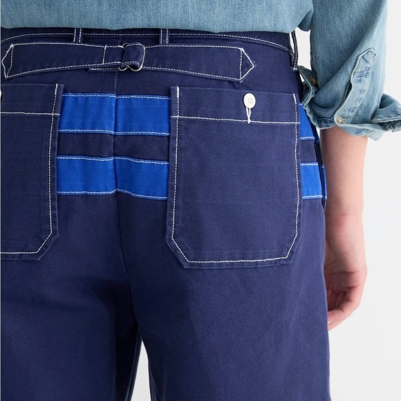 J. Crew Cotton Canvas Sailing Pant/Applied Stripe - Picture 6 of 16
